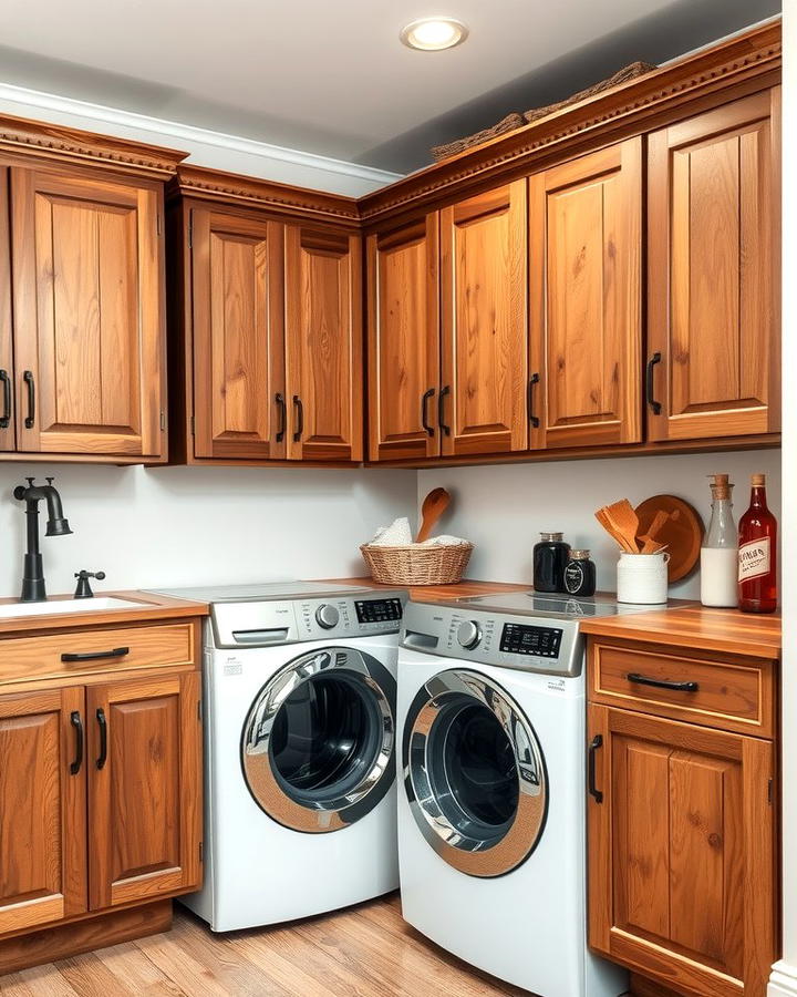 Rustic Wooden Cabinets for Storage