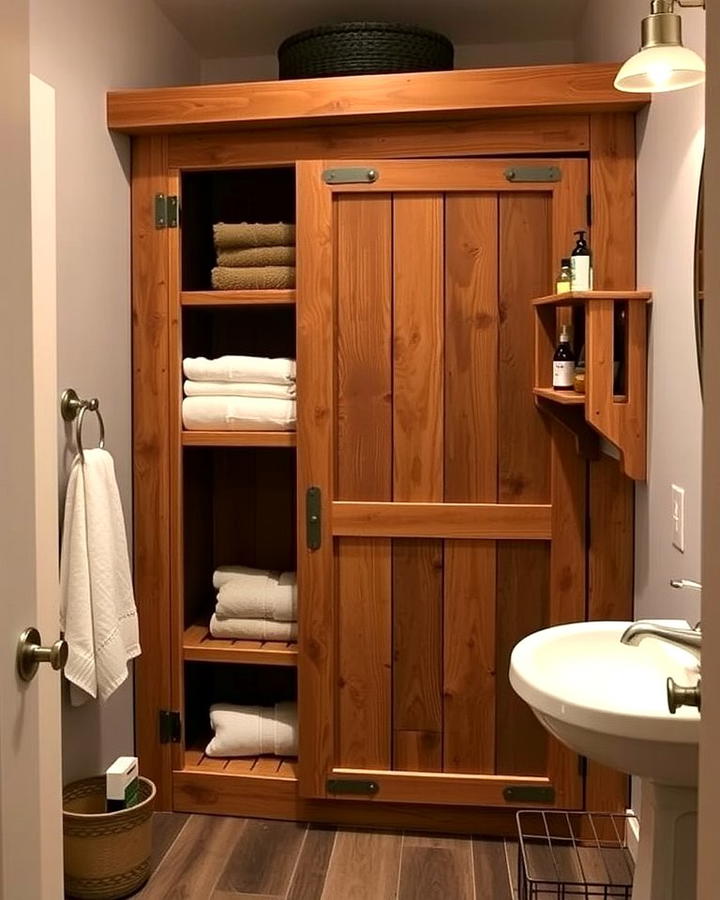 Rustic Wooden Closet