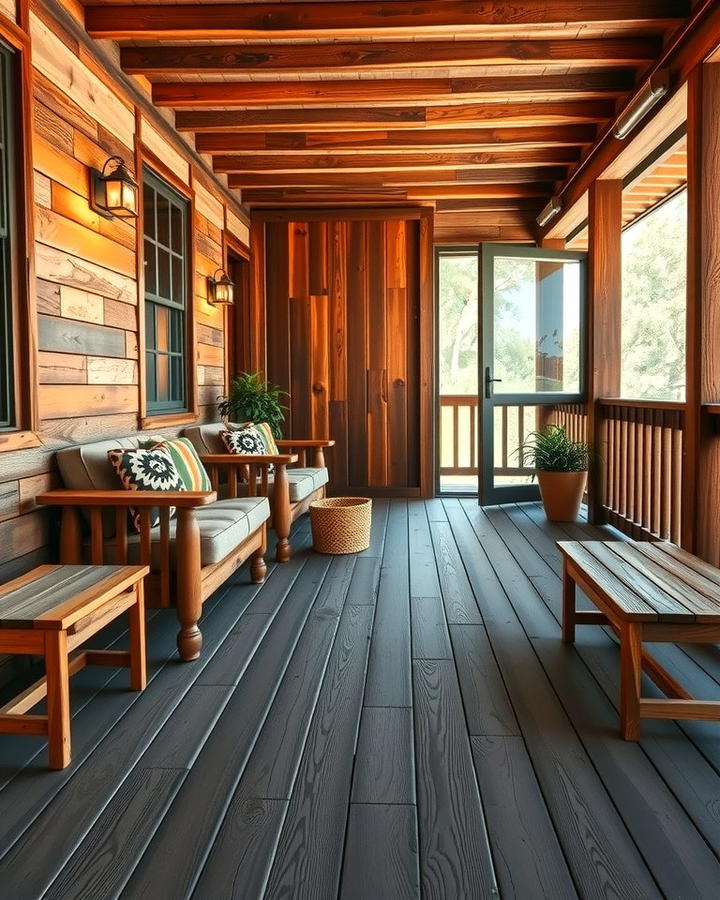 Rustic Wooden Deck