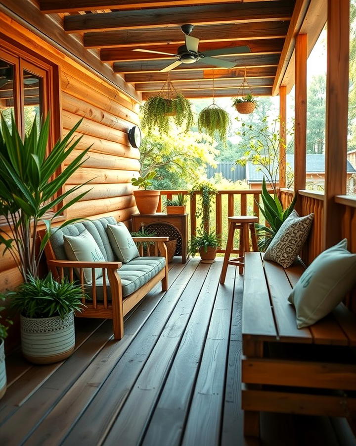 Rustic Wooden Deck