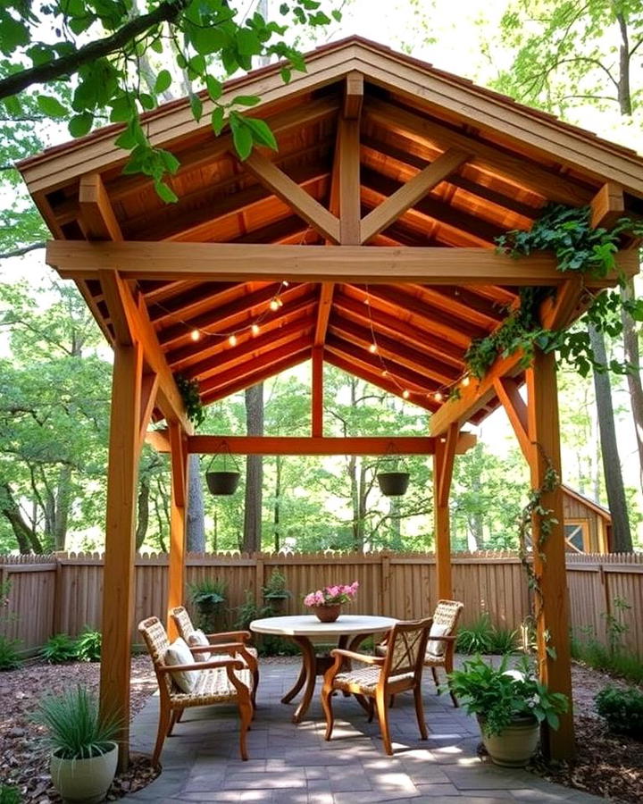 Rustic Wooden Pavilion