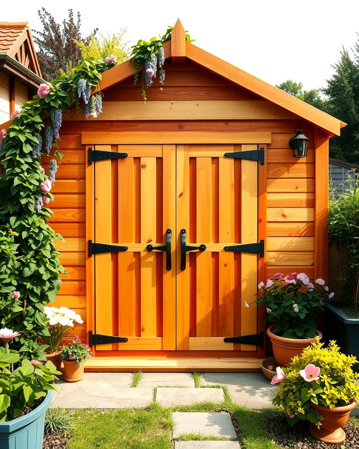 Rustic Wooden Shed Charm