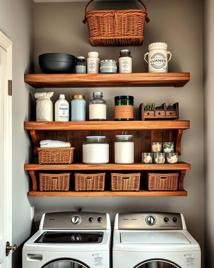 Rustic Wooden Shelves