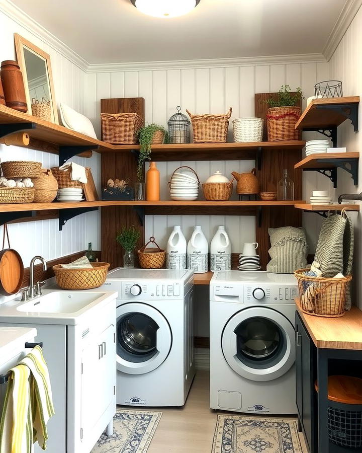 Rustic Wooden Shelving