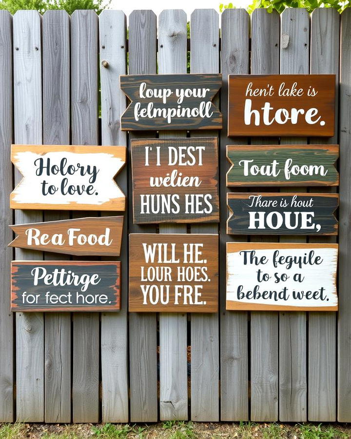 Rustic Wooden Signs