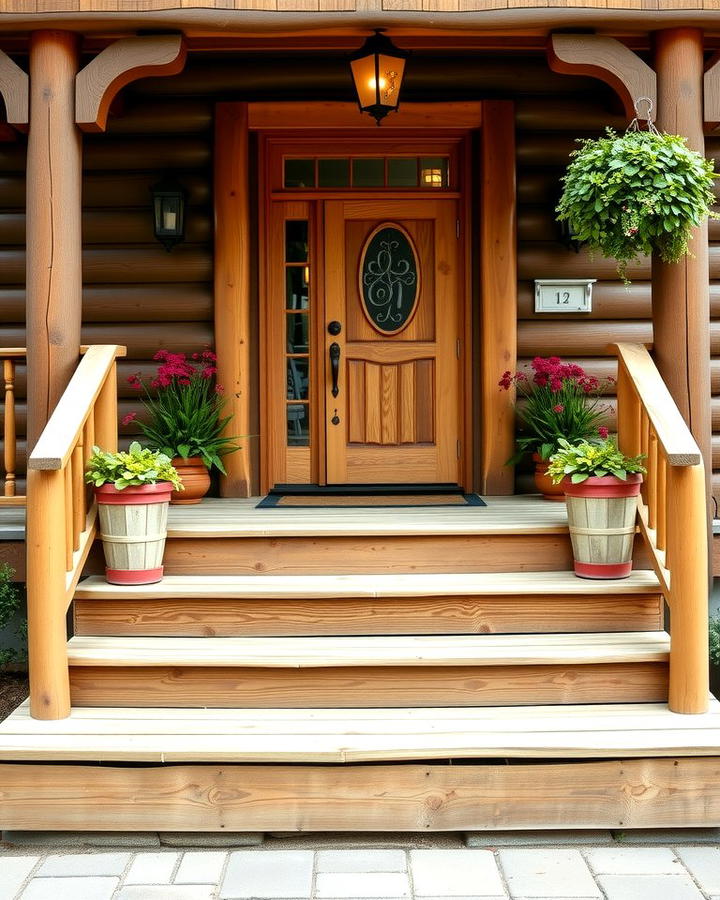 Rustic Wooden Steps