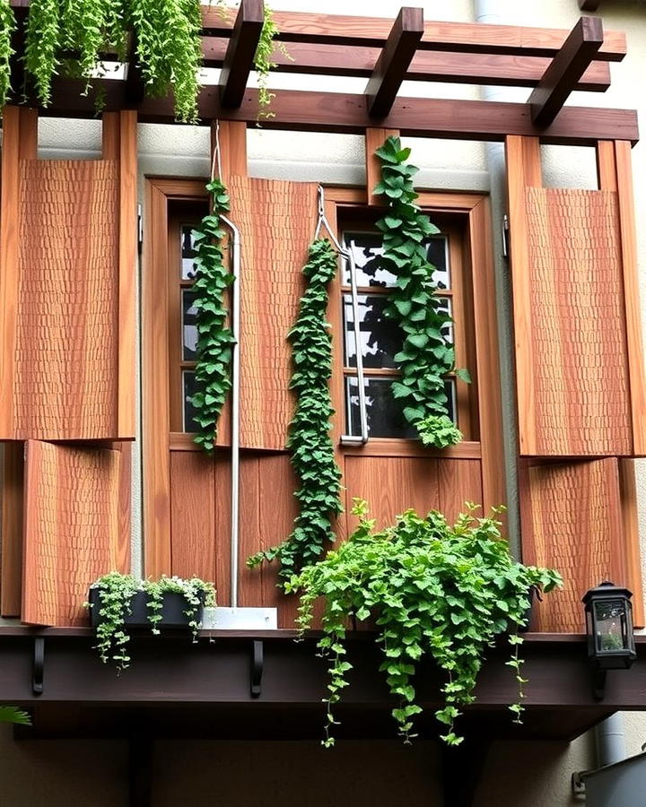 Rustic Wooden Trellis