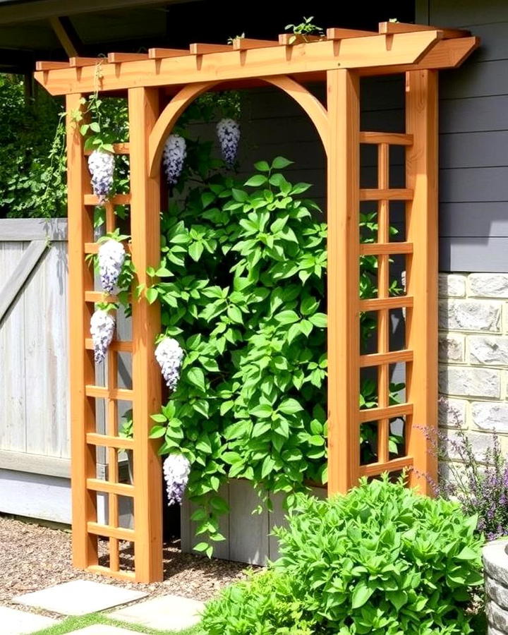 Rustic Wooden Trellis