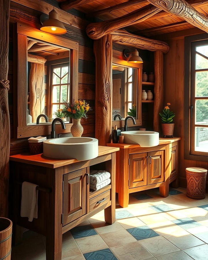 Rustic Wooden Vanities