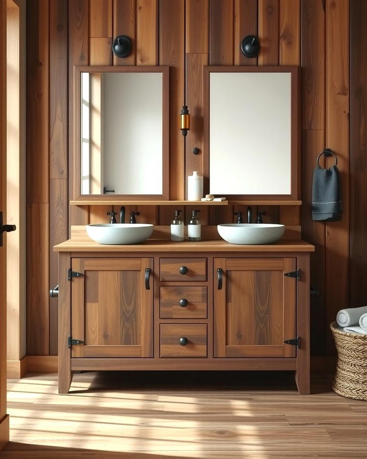 Rustic Wooden Vanity