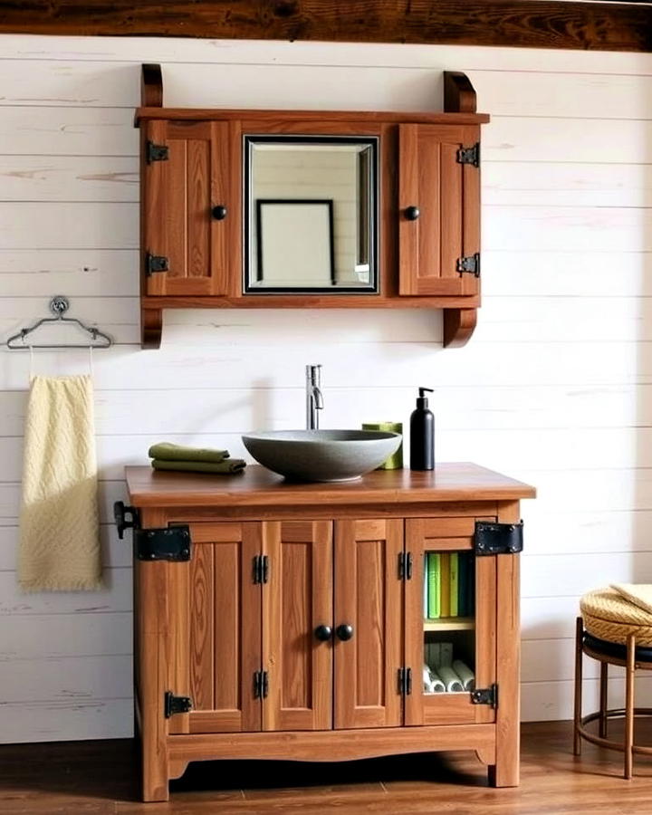 Rustic Wooden Vanity