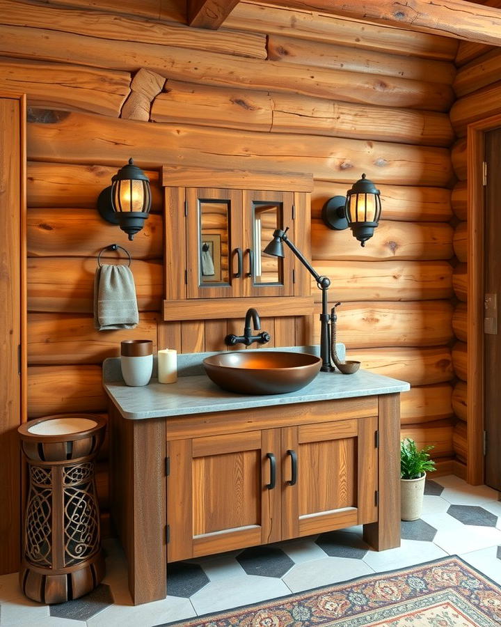 Rustic Wooden Vanity