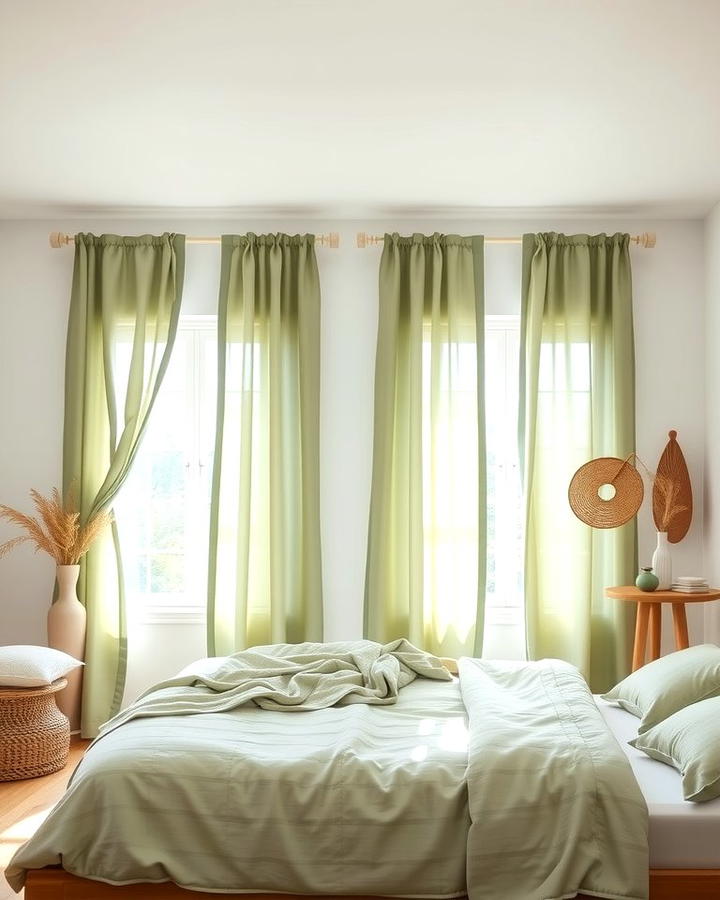 Sage Green Curtains for Subtle Elegance