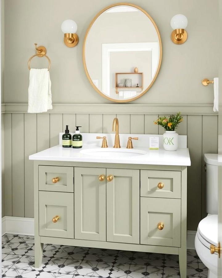 Sage Green Vanity