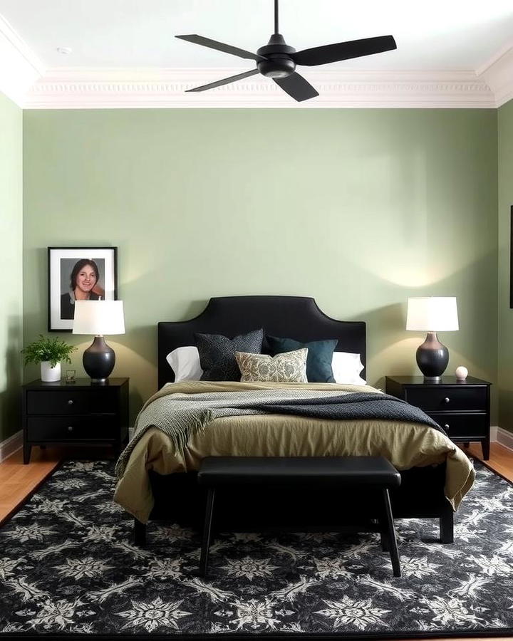 Sage Green Walls for a Soft Backdrop