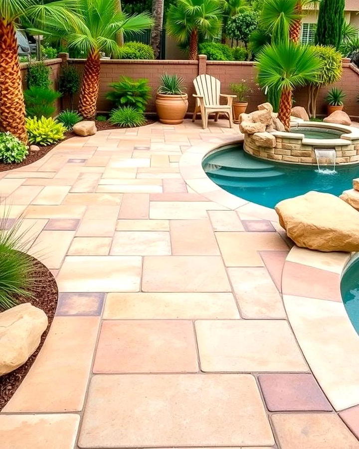 Sandstone Walkways for a Soft Finish