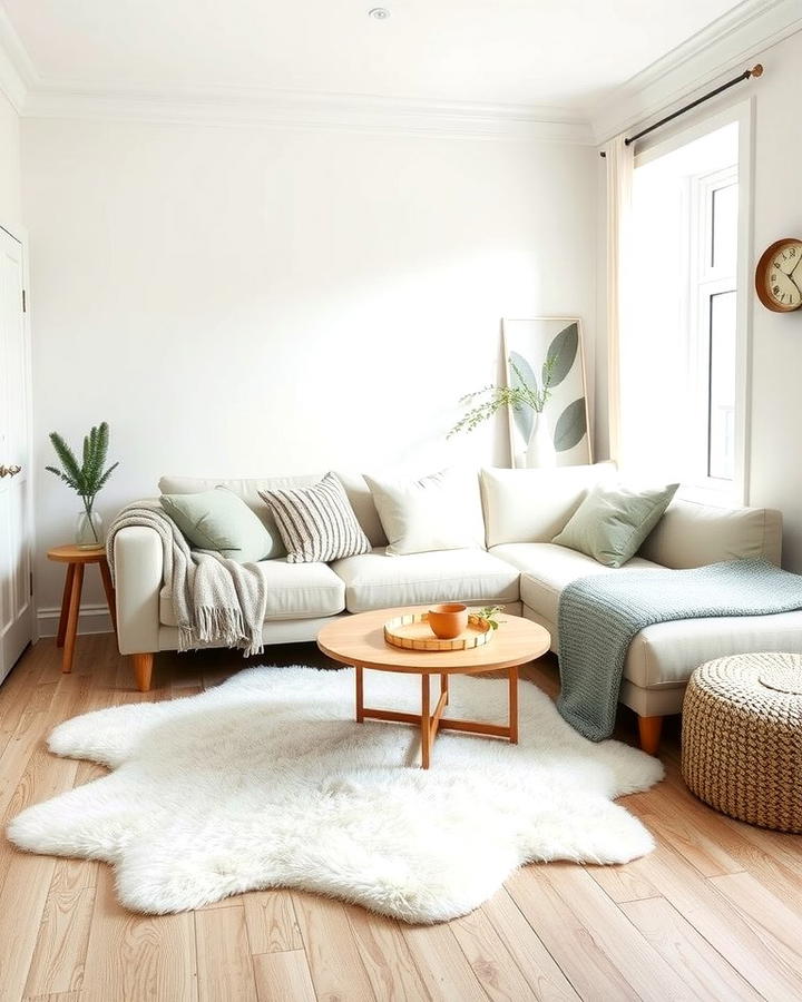 Scandinavian Inspired Cream Couch Design