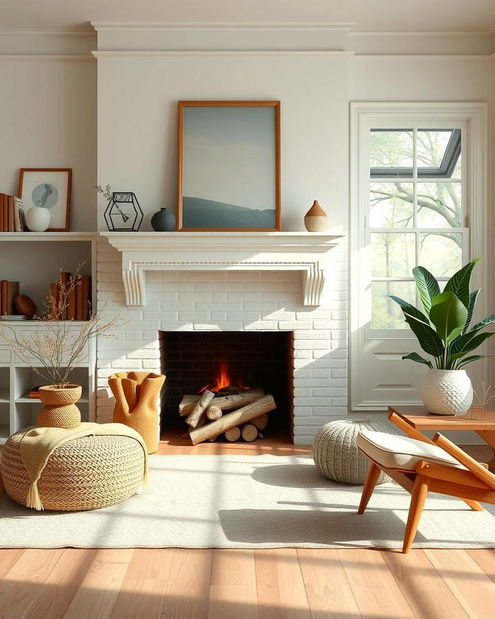 Scandinavian Inspired Fireplace