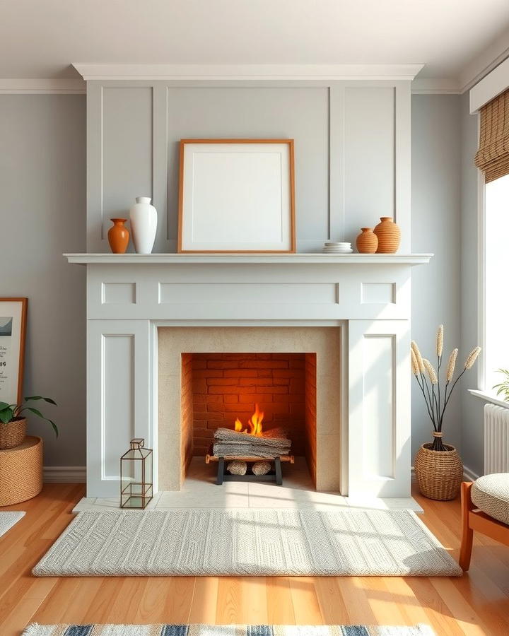 Scandinavian Inspired Fireplace