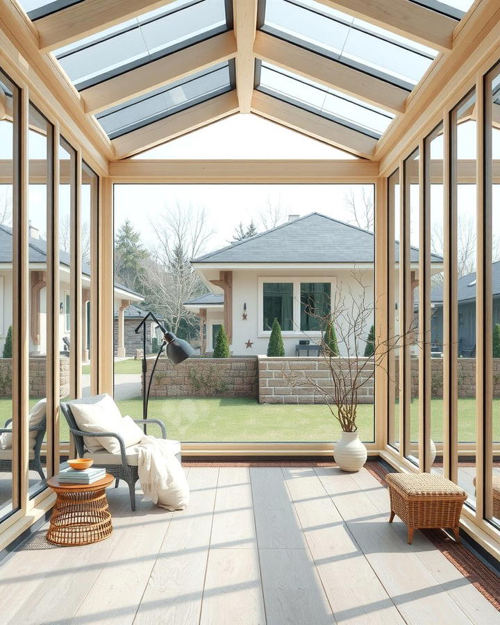 Scandinavian Inspired Glass Porch