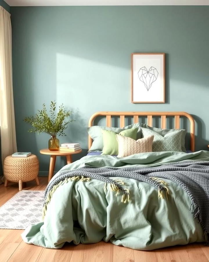 Scandinavian Simplicity with Blue and Green