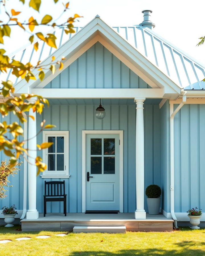 Scandinavian Style with White Roof