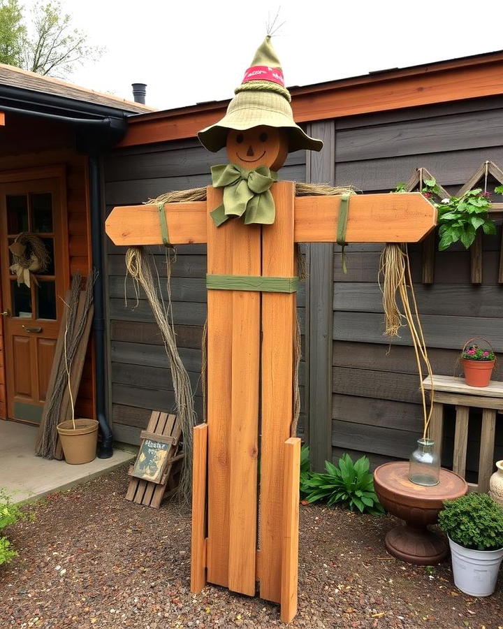 Scarecrow Made of Pallets