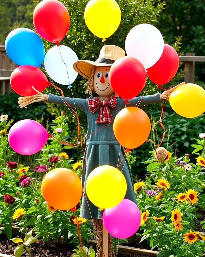 Scarecrow with Balloons