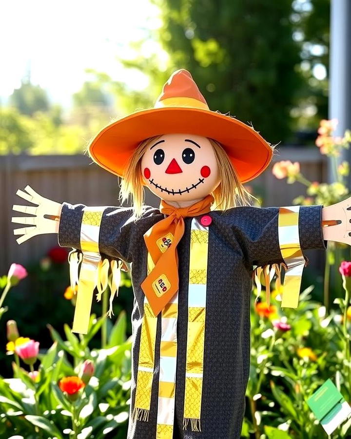 Scarecrow with Reflective Tape