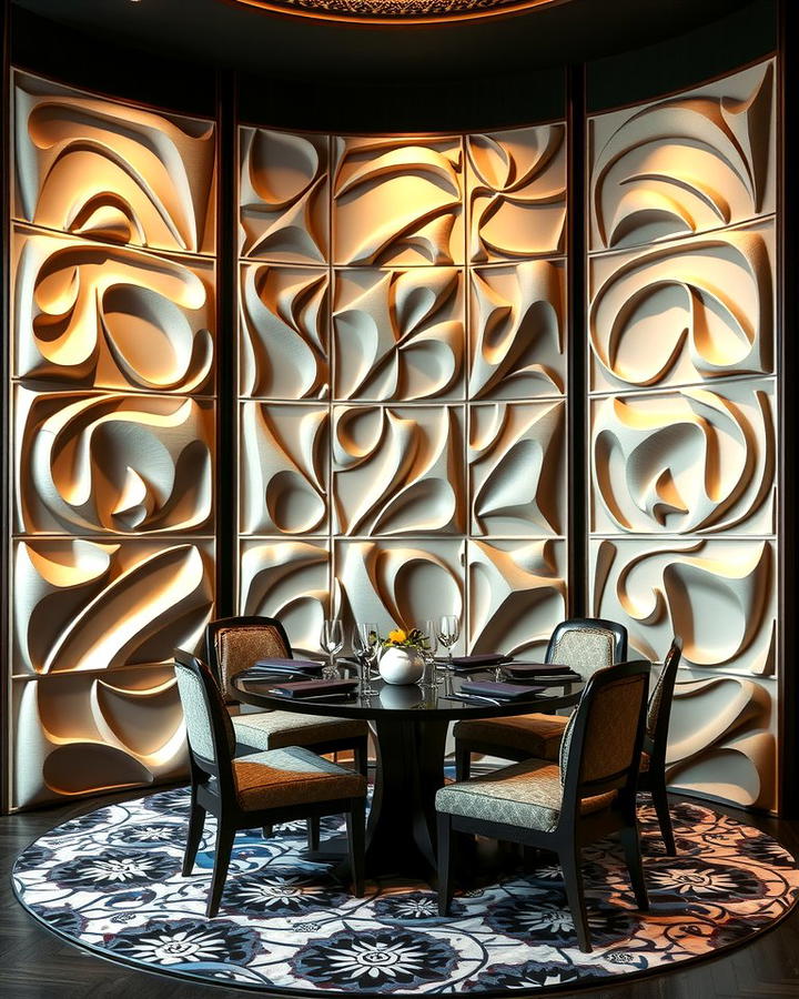 Sculptural 3D Panels for Modern Drama