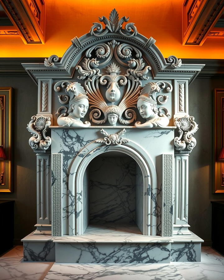 Sculptural Marble Statement