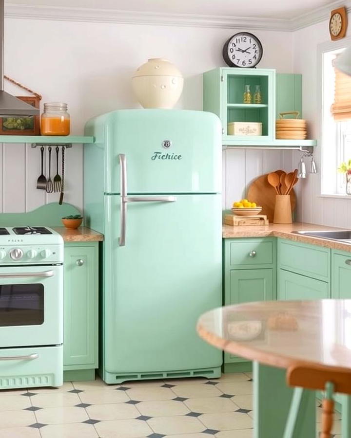 Seafoam Green Appliances for Vintage Charm