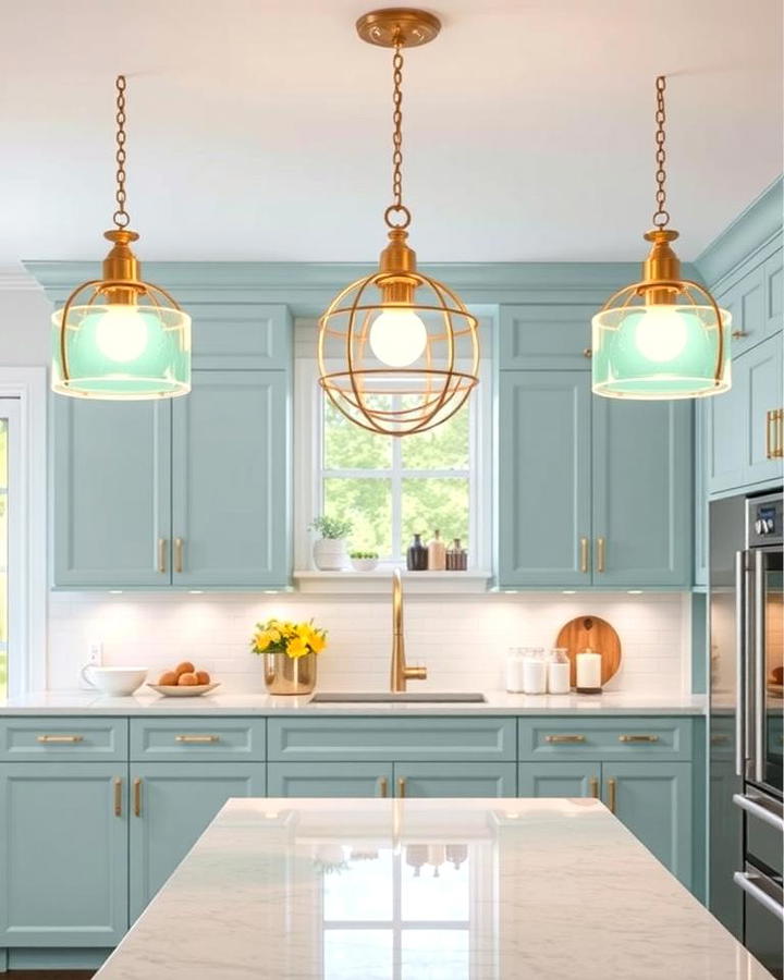 Seafoam Green Lighting Fixtures for a Subtle Glow