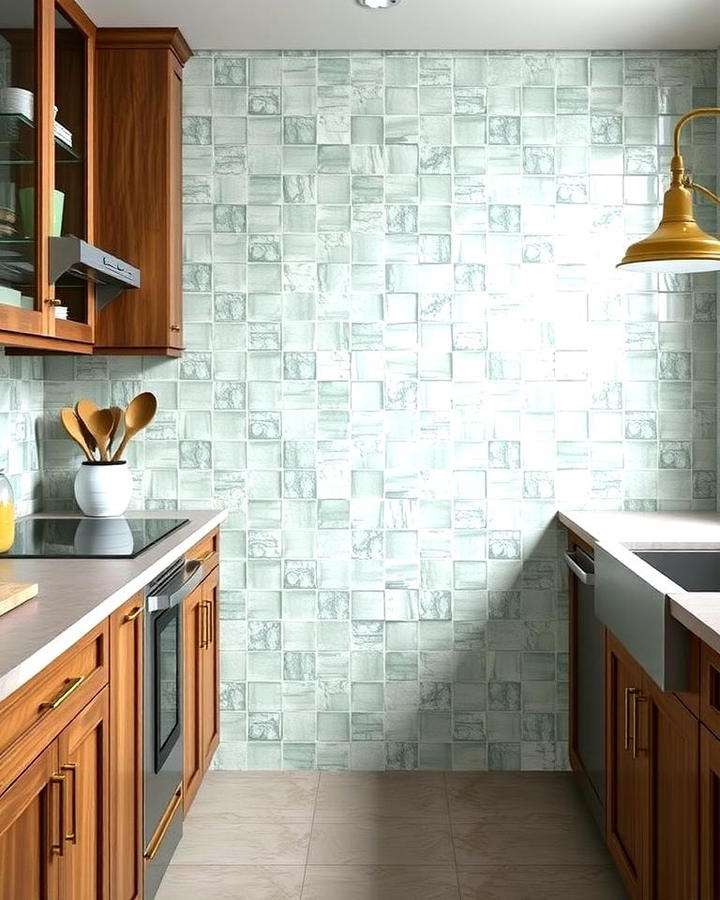 Seafoam Green Tiles for a Textured Look