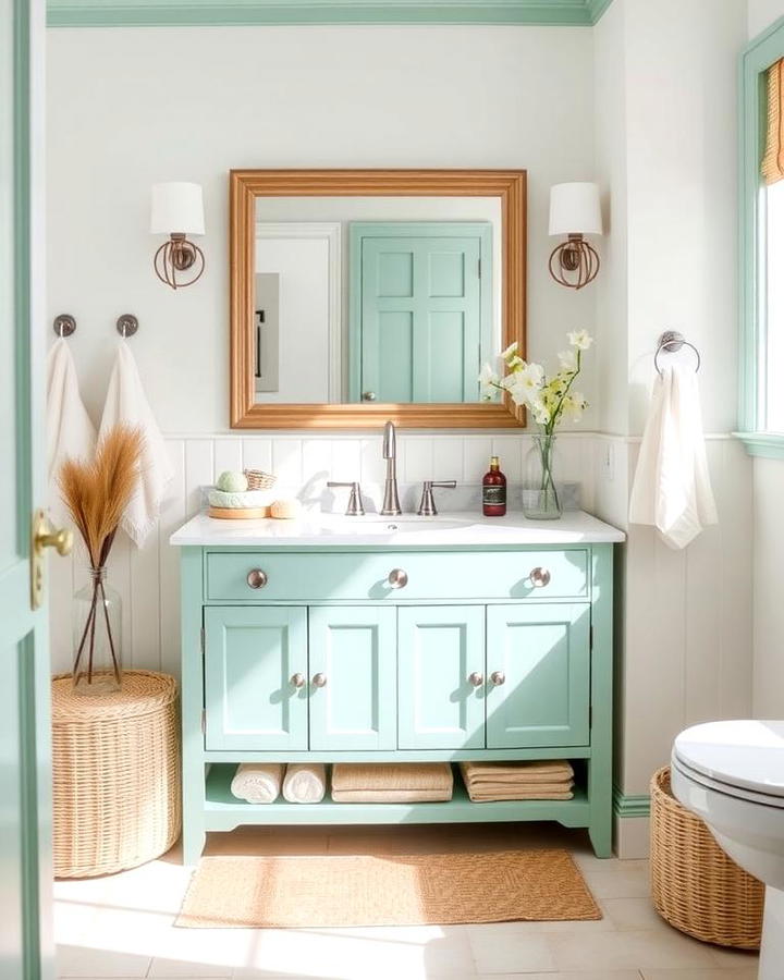 Seafoam Green Vanity for Coastal Vibes