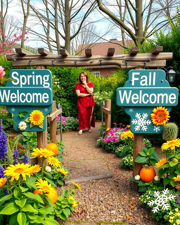 Seasonal Welcome Signs