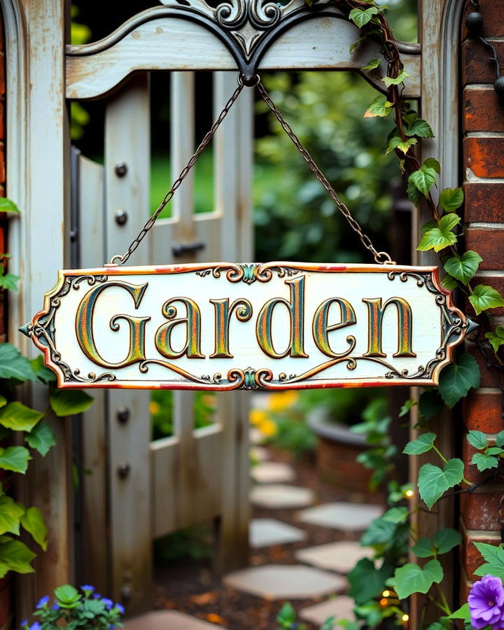 Secret Garden Sign Idea