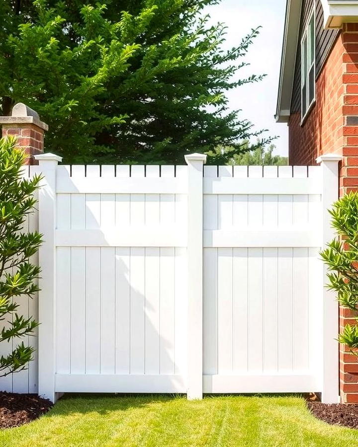 Semi Private White Fence