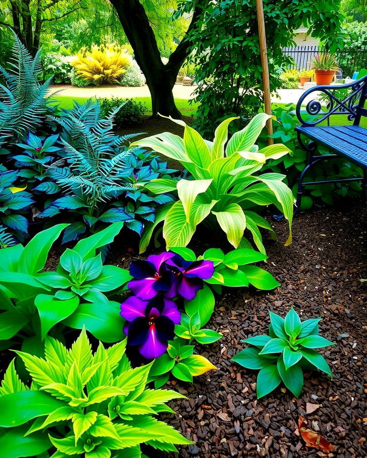 Shade Loving Flower Bed