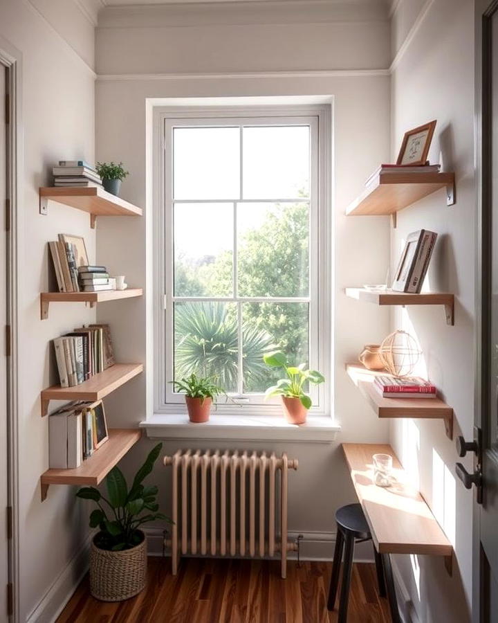 Shallow Shelving for Narrow Spaces