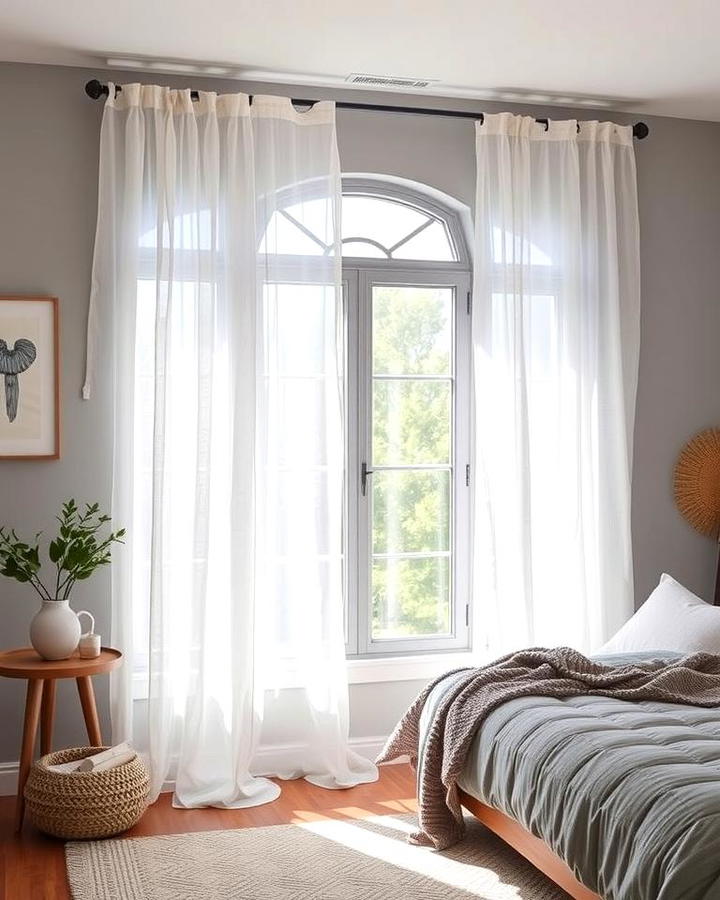 Sheer Curtains for Soft Lighting