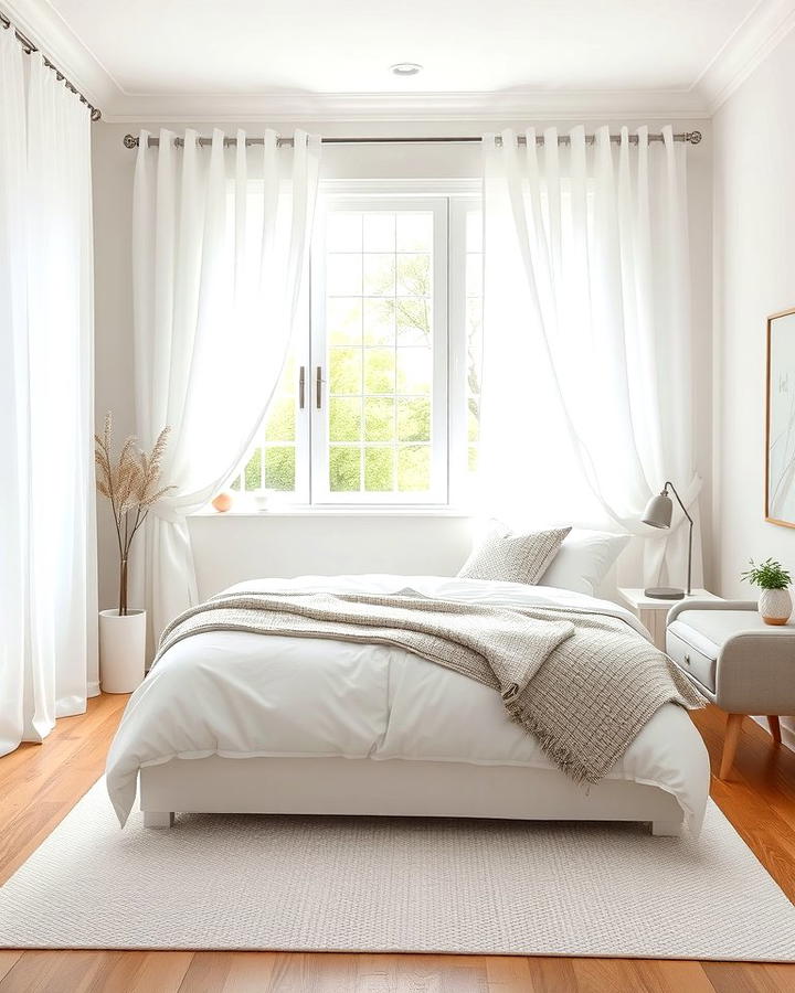 Sheer White Curtains for Airy Elegance