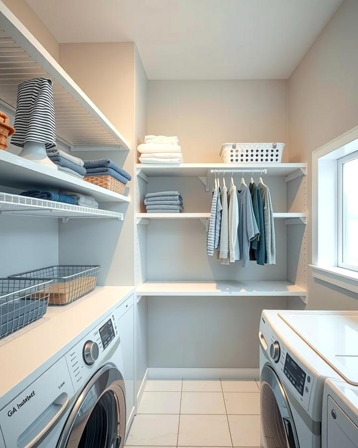 Shelves with Built In Drying Racks