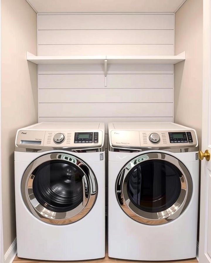 Shiplap Behind the Washer Dryer