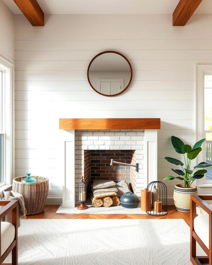 Shiplap Fireplace Surround