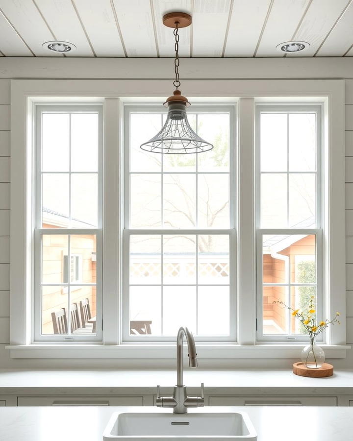 Shiplap Inspired Window Trim