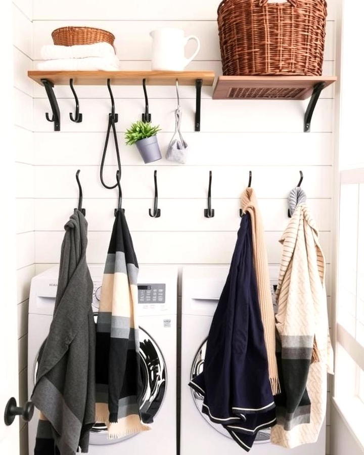 Shiplap with Hooks and Hangers