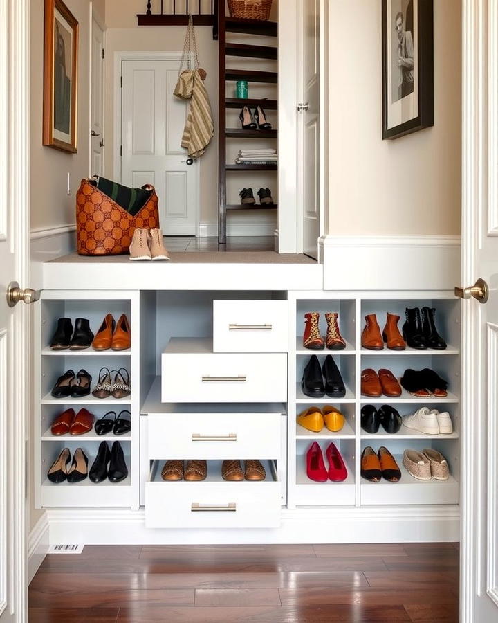 Shoe Storage Under Stairs