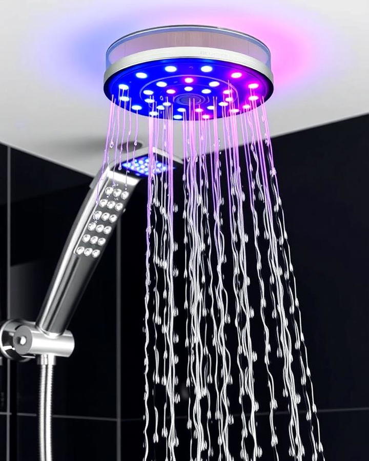 Showerhead with Built In LED Lights