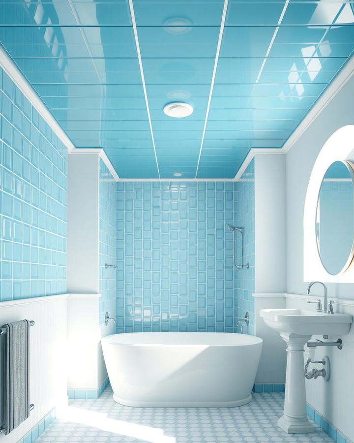Sky Blue Ceiling Tiles
